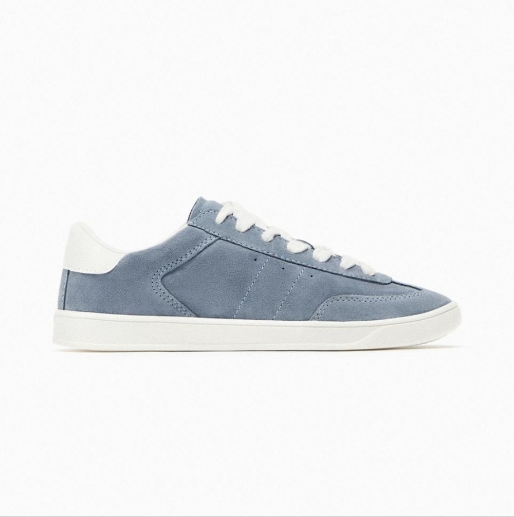 Zara Blue Suede Sneakers